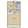 ハイムホワイツ 1LDKの間取り