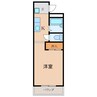 レイクサイドヴィラ 1Kの間取り