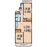 サンヒルマンション 2LDKの間取り
