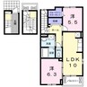 モデッサ東山 2LDKの間取り