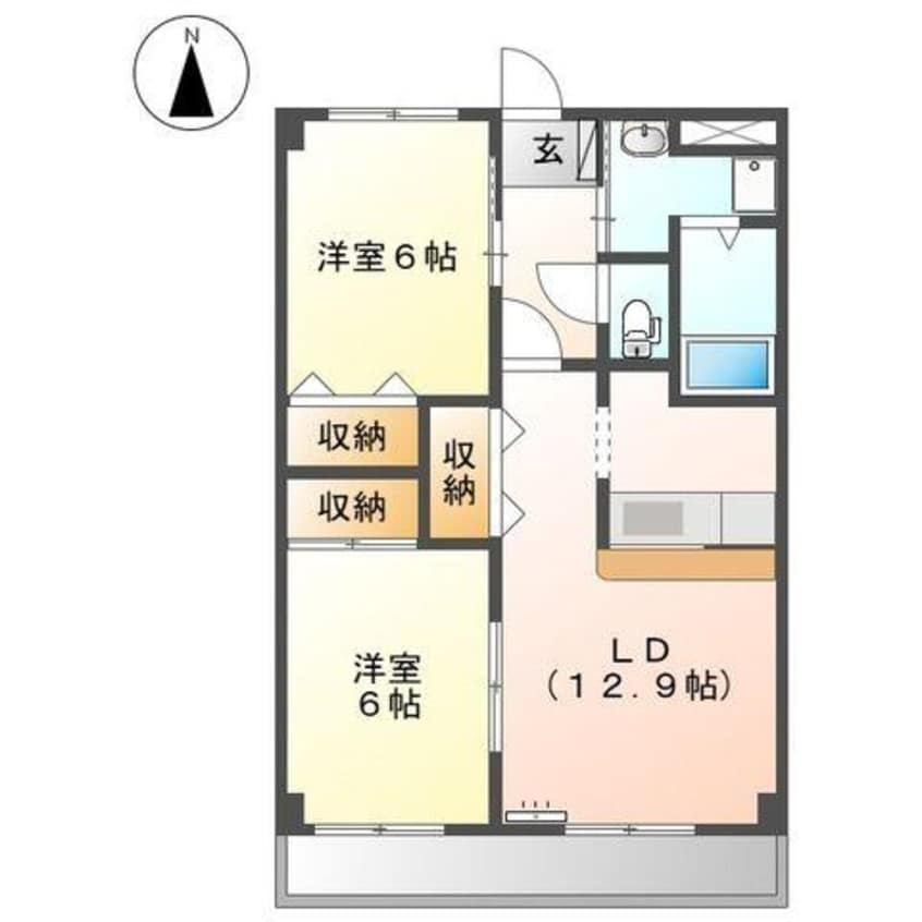間取図 名古屋市営地下鉄東山線/一社駅 徒歩18分 1-3階 築24年