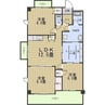名古屋市営地下鉄東山線/藤が丘駅 徒歩8分 4階 築37年 3LDK+Sの間取り