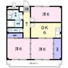 名古屋市営地下鉄東山線/一社駅 徒歩10分 3階 築32年 3DKの間取り