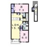 アンジュⅡ 2LDKの間取り