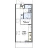レオパレスGreenHills 1Kの間取り