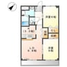 リバーホーム桜作 2LDKの間取り