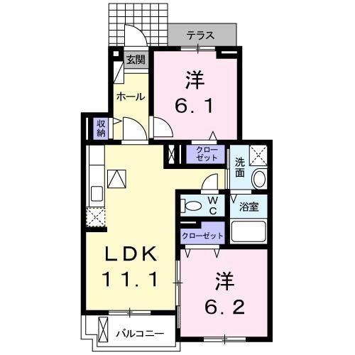 間取り図 名古屋市営地下鉄鶴舞線/赤池駅 徒歩18分 1階 築14年