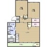 第1青峰ビル 2LDKの間取り