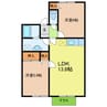 名鉄豊田線/赤池駅 徒歩11分 1階 築24年 2LDKの間取り