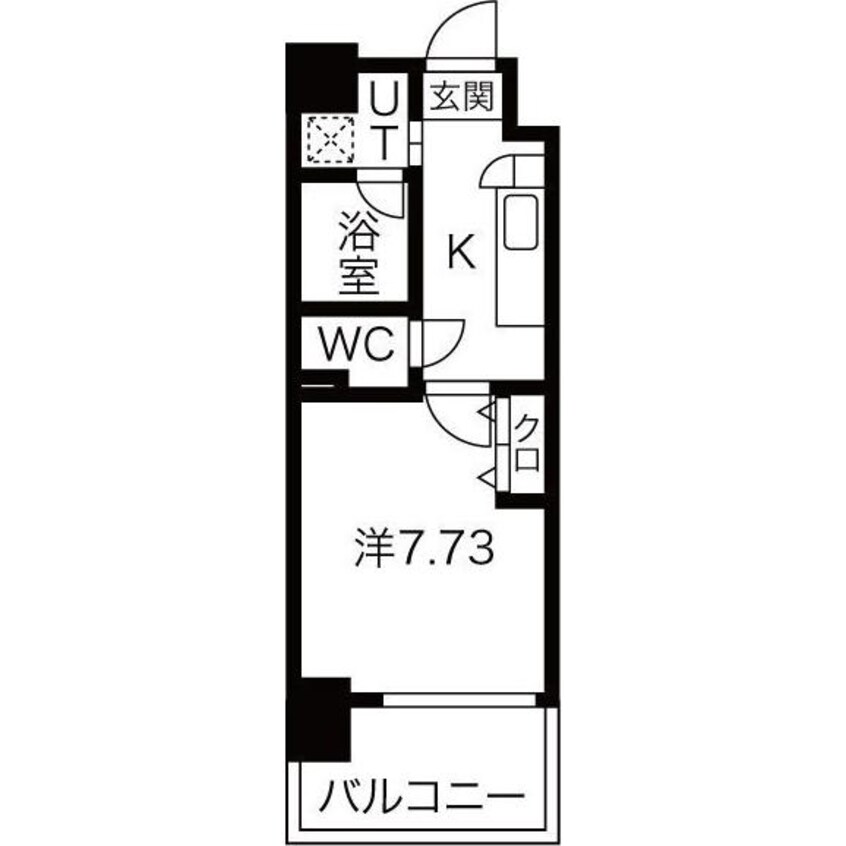 間取図 名古屋市営地下鉄東山線/藤が丘駅 徒歩15分 8階 築12年