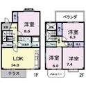 ハイツ極楽の間取図