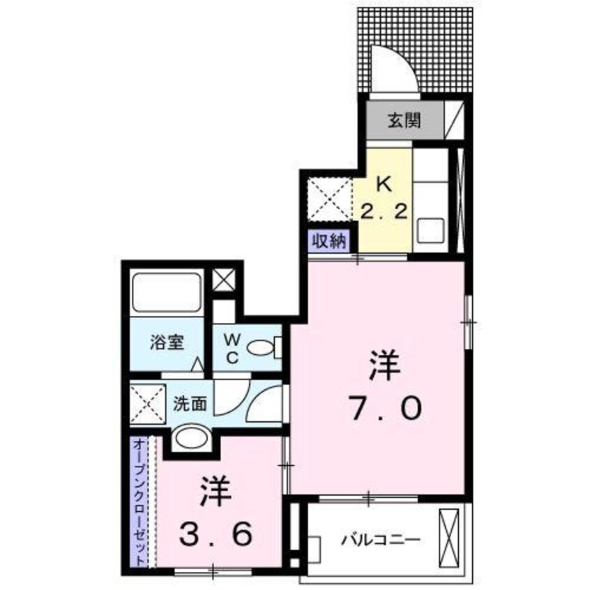 間取図 アステール AO Ⅱ