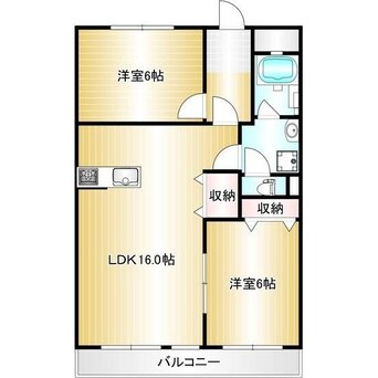 間取図 名古屋市営地下鉄東山線/上社駅 徒歩5分 5階 築47年