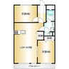 名古屋市営地下鉄東山線/上社駅 徒歩5分 5階 築47年 2LDKの間取り