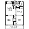 名古屋市営地下鉄東山線/一社駅 徒歩17分 5階 築47年 3LDKの間取り