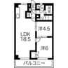 名古屋市営地下鉄東山線/一社駅 徒歩17分 6階 築47年 2LDKの間取り