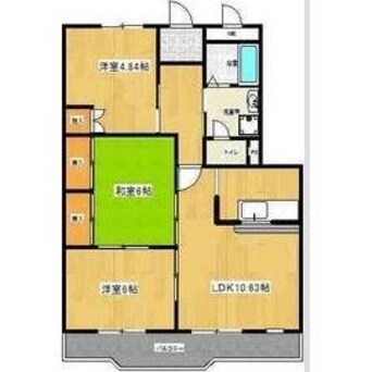 間取図 名古屋市営地下鉄鶴舞線/赤池駅 徒歩37分 2階 築31年
