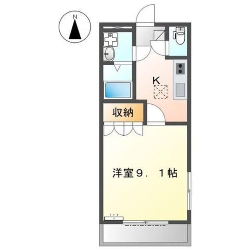 間取図 愛知高速交通東部丘陵線<リニモ>/八草駅 徒歩8分 1-2階 築19年