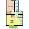 名鉄豊田線/米野木駅 徒歩18分 2階 築20年 1LDKの間取り