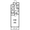 名鉄豊田線/赤池駅 徒歩19分 5階 築20年 1Kの間取り
