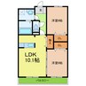 名鉄豊田線/日進駅 徒歩14分 2階 築15年 2LDKの間取り