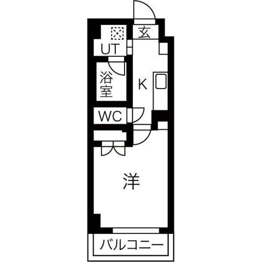 間取図 名古屋市営地下鉄東山線/藤が丘駅 徒歩12分 2階 築17年