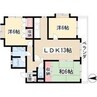 名古屋市営地下鉄東山線/藤が丘駅 徒歩8分 2階 築36年 3LDKの間取り