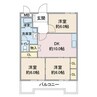 名古屋市営地下鉄東山線/本郷駅 徒歩19分 2階 築40年 3LDKの間取り