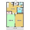 名古屋市営地下鉄東山線/一社駅 徒歩7分 3階 築50年 2DKの間取り