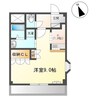 ハピネス　ハイム 1Kの間取り