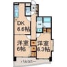 名古屋市営地下鉄東山線/上社駅 徒歩4分 3階 築30年 2DKの間取り