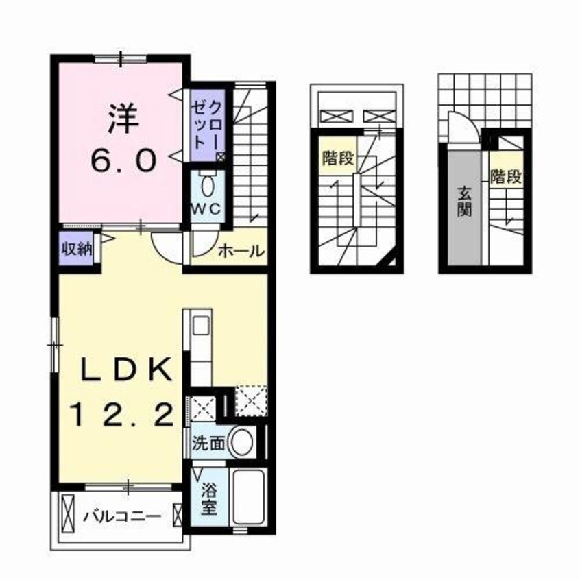 間取図 名古屋市営地下鉄東山線/星ヶ丘駅 バス11分牧の原下車:停歩3分 3階 築8年
