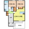 名鉄バス（日進市）/竹の山 徒歩4分 1階 建築中 2LDKの間取り