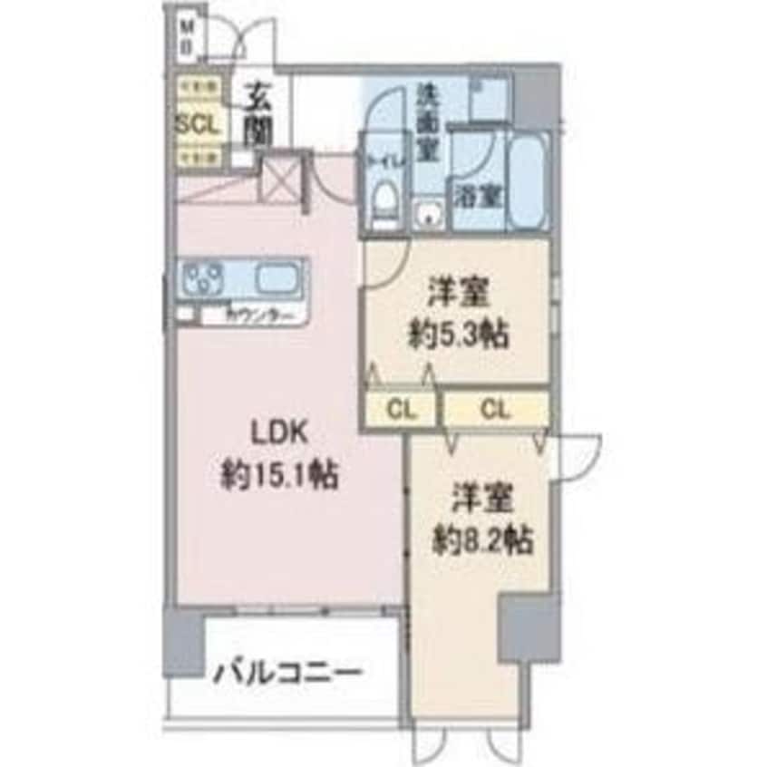 間取図 名古屋市営地下鉄東山線/一社駅 徒歩7分 13階 築4年