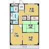 名古屋市営地下鉄鶴舞線/赤池駅 徒歩23分 3階 築30年 3DKの間取り