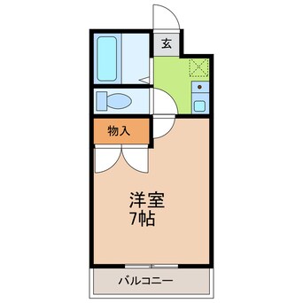 間取図 名古屋市営地下鉄鶴舞線/赤池駅 徒歩7分 3階 築29年
