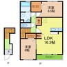 愛知高速交通東部丘陵線<リニモ>/長久手古戦場駅 徒歩8分 2階 築11年 2LDKの間取り