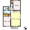 名古屋市営地下鉄鶴舞線/赤池駅 徒歩11分 2階 築23年 2LDKの間取り
