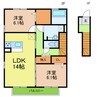 名古屋市営地下鉄鶴舞線/赤池駅 徒歩12分 2階 築12年 2LDKの間取り