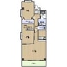 ベルハイツ司 2LDKの間取り
