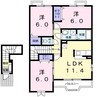 名古屋市営地下鉄東山線/藤が丘駅 バス:26分:停歩3分 2階 築20年 3LDKの間取り