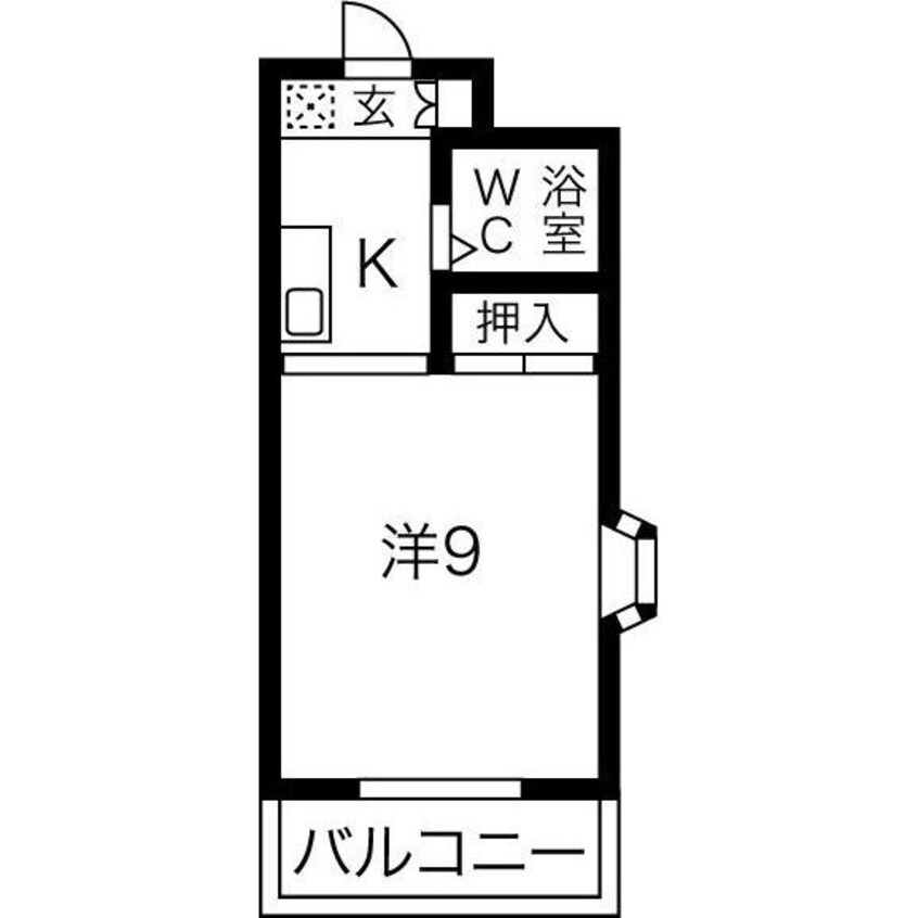 間取図 名古屋市営地下鉄東山線/藤が丘駅 徒歩5分 4階 築36年