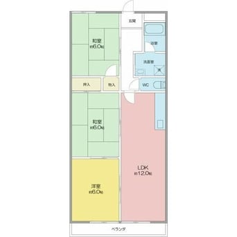 間取図 名古屋市営地下鉄東山線/藤が丘駅 徒歩6分 1階 築38年