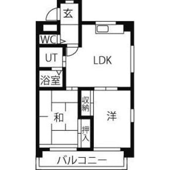 間取図 名古屋市営地下鉄鶴舞線/平針駅 バス9分「市バス 東名古屋病院」停下車:停歩1分 3階 築36年