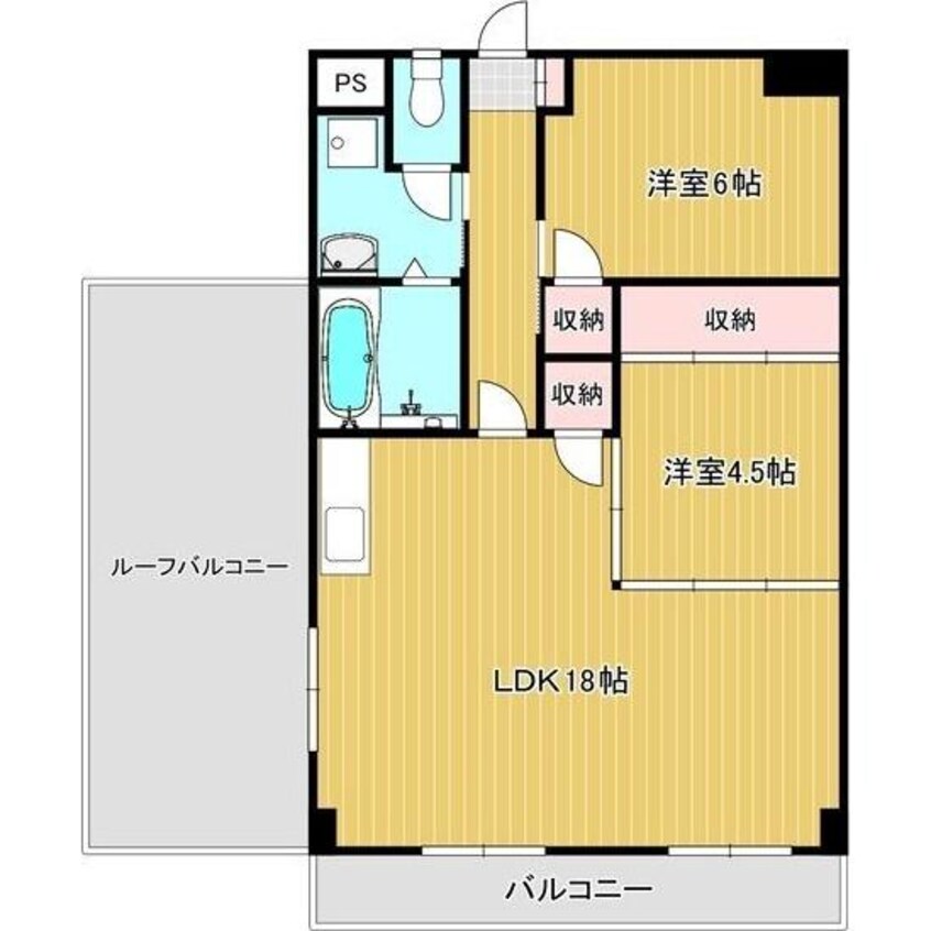 間取図 名古屋市営地下鉄東山線/本郷駅 バス13分「市バス大針」停下車:停歩2分 4階 築40年