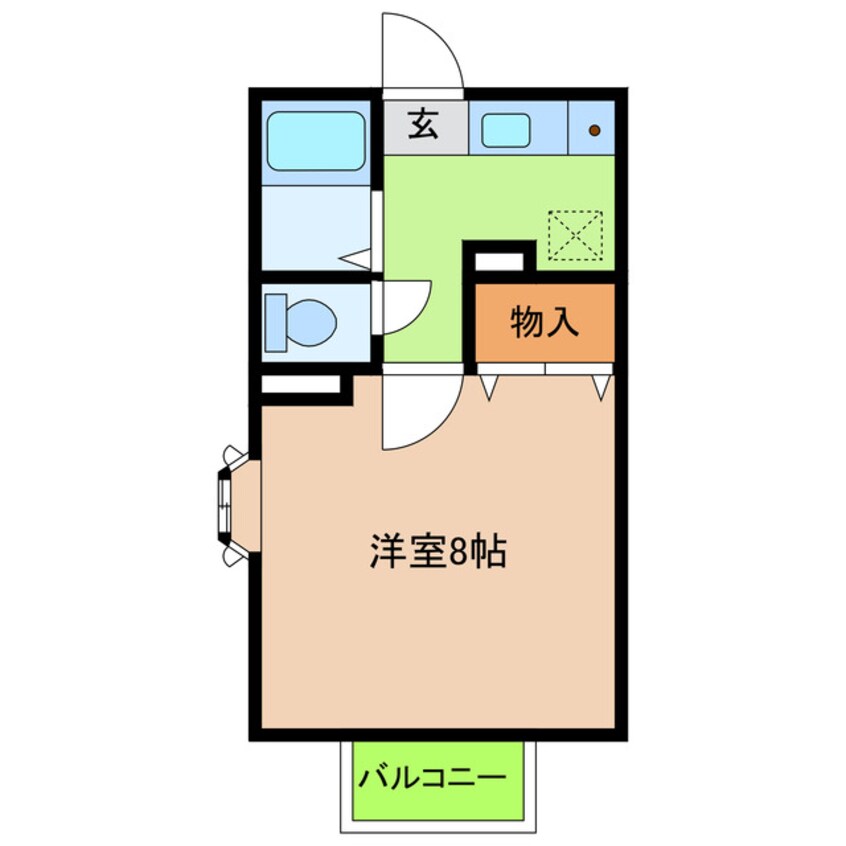 間取図 愛知高速交通東部丘陵線<リニモ>/はなみずき通駅 徒歩10分 1階 築26年
