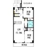 愛知高速交通東部丘陵線<リニモ>/杁ケ池公園駅 徒歩16分 1階 築15年 2LDKの間取り
