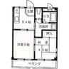 サクラハイツ 2Kの間取り
