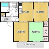 名鉄豊田線/赤池駅 徒歩24分 1階 築26年 3DKの間取り