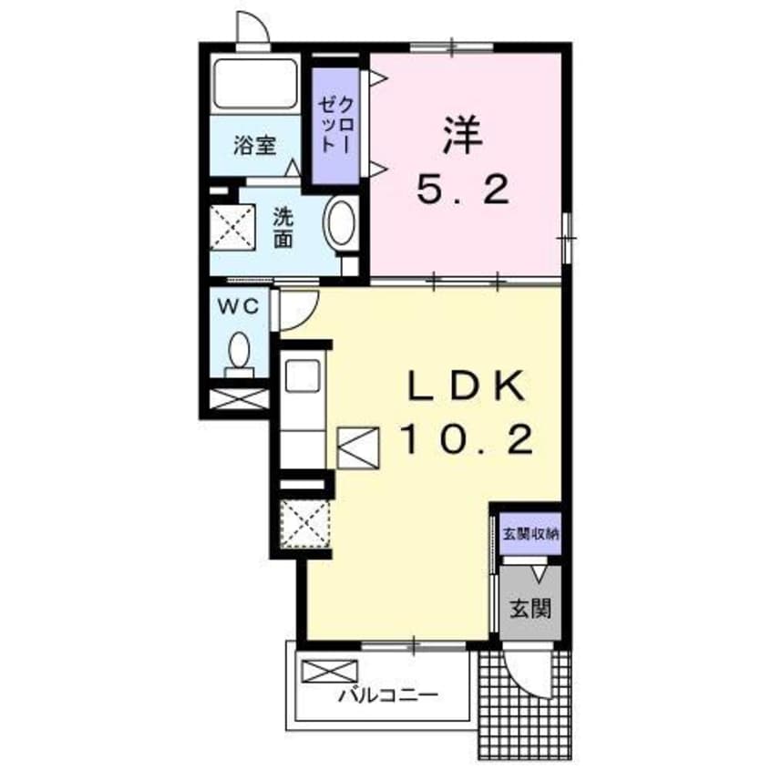 間取図 名古屋市営地下鉄東山線/上社駅 徒歩34分 1階 築7年